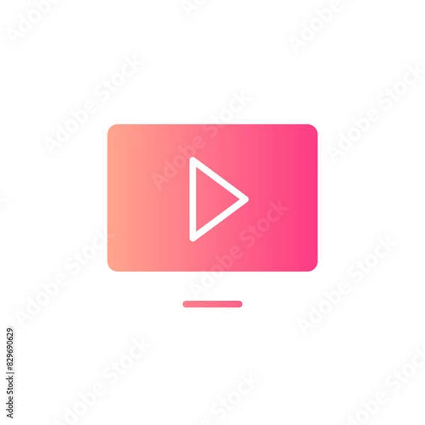 Fototapeta vidio gradient icon