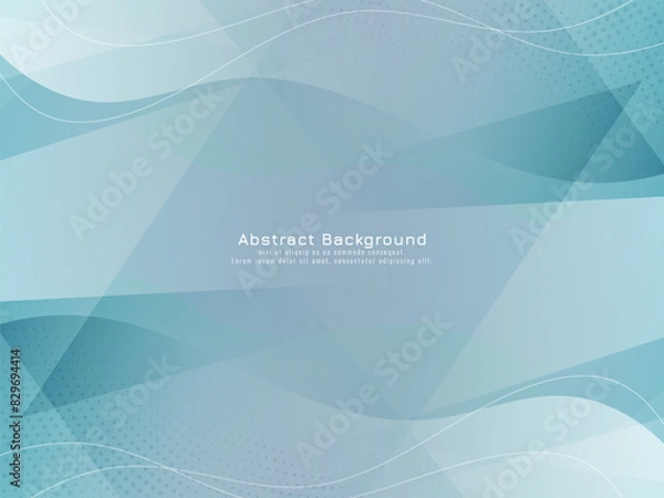 Fototapeta Abstract modern wave style design polygon background