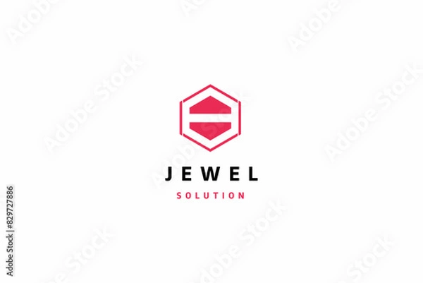 Fototapeta Jewel template logo design solution