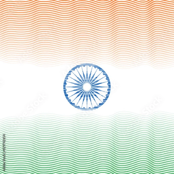 Obraz Independence Day Creative Greeting Vector
