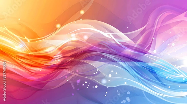 Fototapeta Abstract colorful background Vector design. Generative AI.