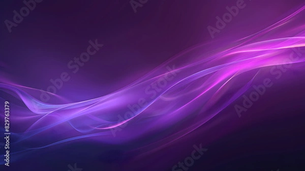Fototapeta Abstract gradient background. Ultraviolet glow on a dark abstract background gradient background. Generative AI.