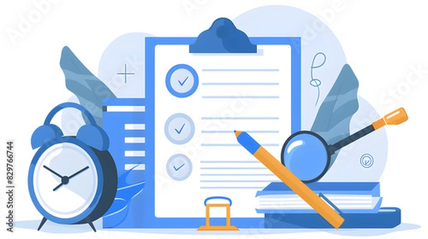 Fototapeta Document Management Compliance Audits, Depict the process of compliance audits in document management with an image showcasing thorough documentation