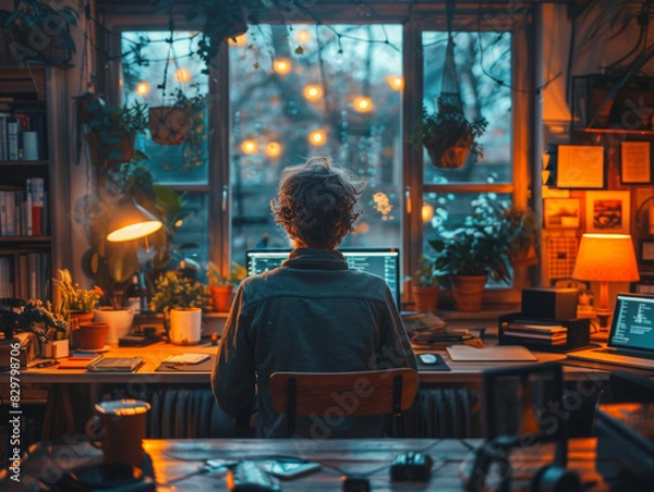 Obraz Efficient Home Workspace