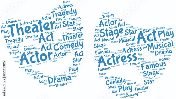 Obraz Two faces of theater