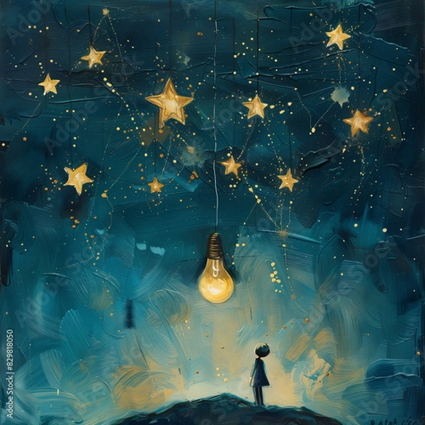 Fototapeta Ideas are like stars in the sky