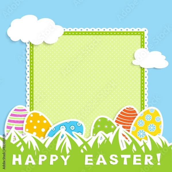 Fototapeta eggs in grass