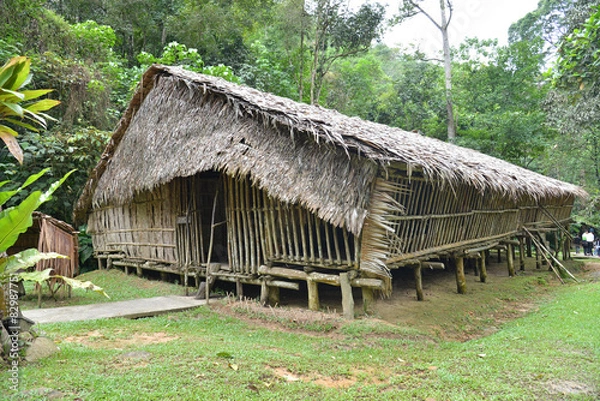 Obraz Longhouse In Sarawak Malaysia