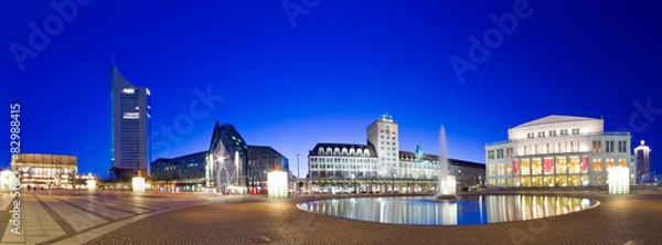 Obraz Panorama Lipska Augustuplatz