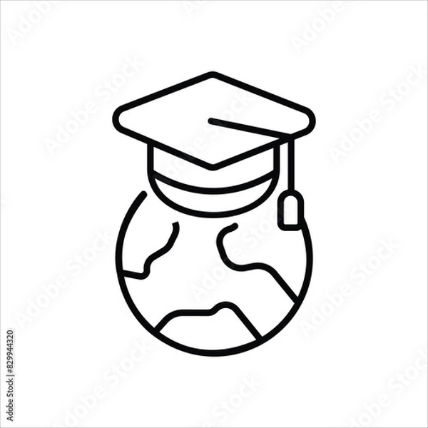 Obraz Bachelor vector icon