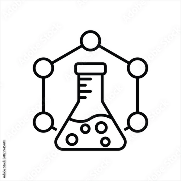 Fototapeta Chemistry vector icon