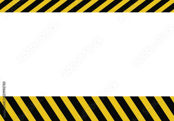 Fototapeta under construction background with stripes