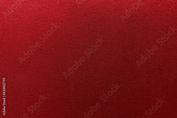 Fototapeta Texture of beautiful red silk fabric as background, closeup