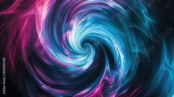 Fototapeta Swirling Motion in Cool Colors