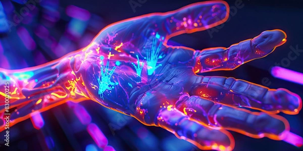 Fototapeta Dermatological Conditions: The Itching and Rash of Skin Disorders - Visualize a scene where the skin itches and develops a rash, indicating dermatological conditions such as eczema or psoriasis.