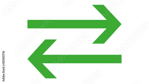 Fototapeta arrow right left symbol design illustration