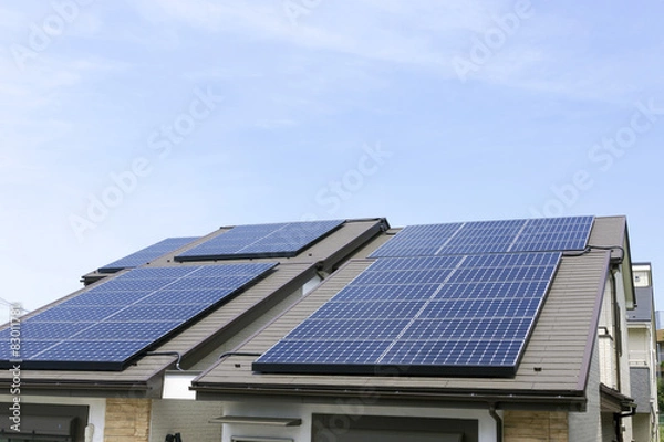 Obraz 住宅　ソーラーパネル　施工例