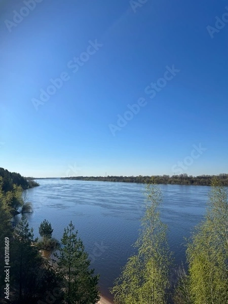 Fototapeta lake and sky