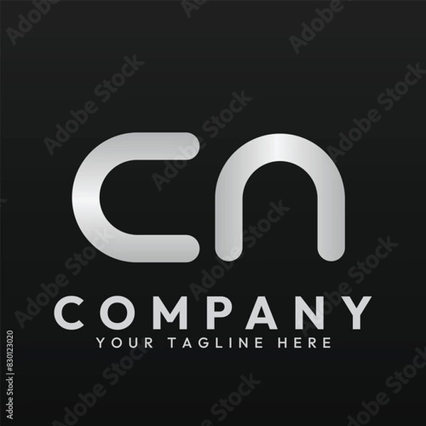 Obraz Logo template of letter C and N