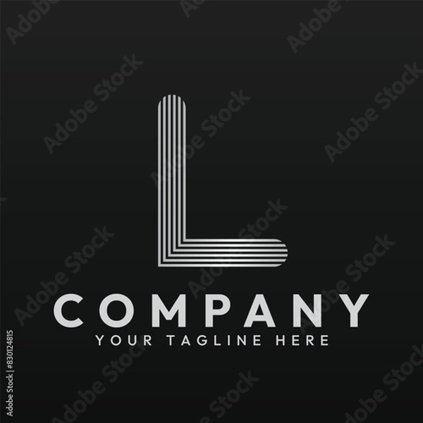 Obraz Logo template of letter L