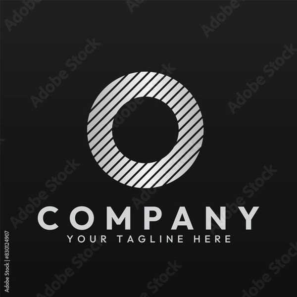 Obraz Logo template of letter O or Zero 0
