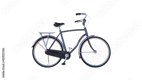 Fototapeta Illustration of bicycle 3d model rendering