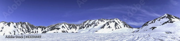 Obraz 立山連峰のパノラマ風景