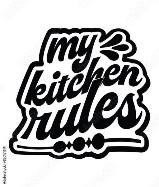 Obraz Kitchen Vector, Elements and Craft Design.