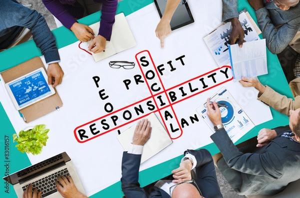 Fototapeta Social Responsibility Reliability Dependability Ethics Concept