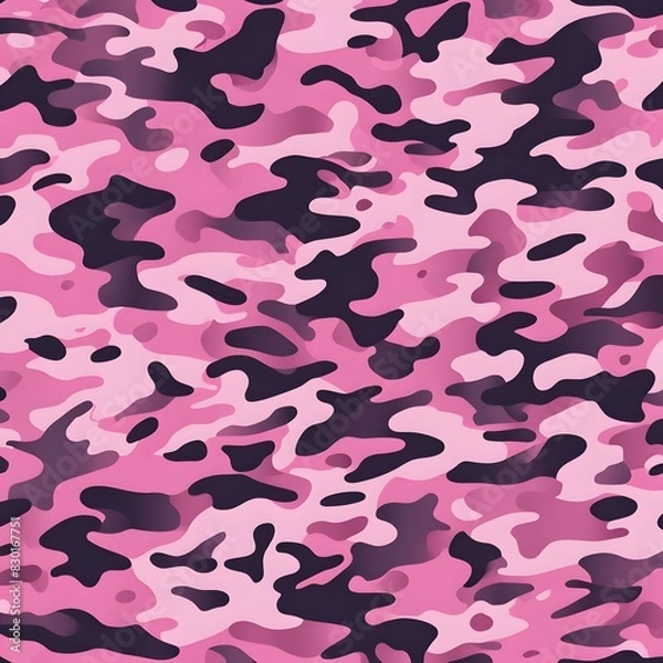 Fototapeta pink camouflage background, stylish modern pattern