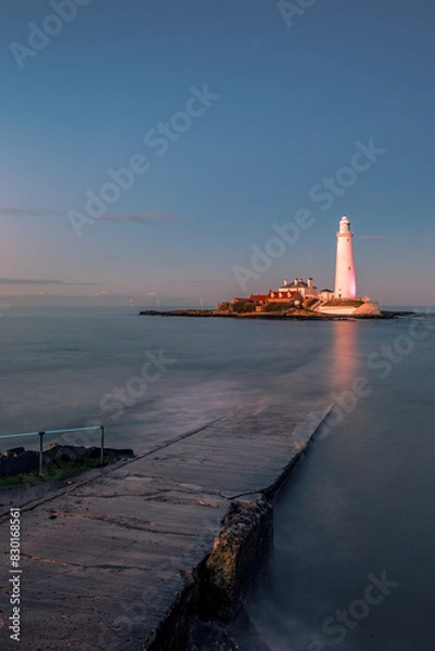 Fototapeta lighthouse at sunset