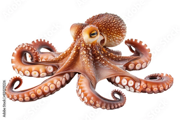 Fototapeta octopus on a transparent background