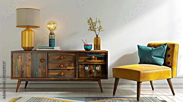 Fototapeta Art Home. Commode and chair