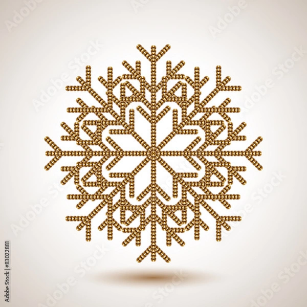 Obraz Abstract sequin snowflake.
Editable vector.
Eps 10