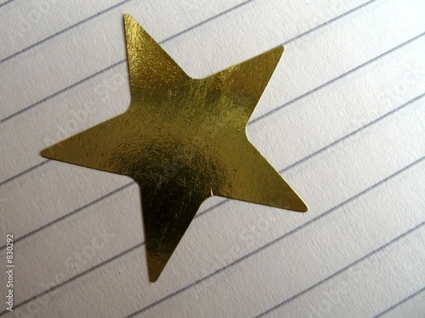 Obraz złota Gwiazda