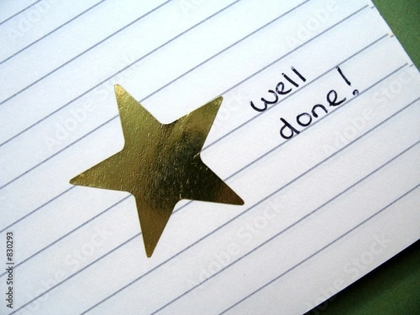 Obraz złota gwiazda 2