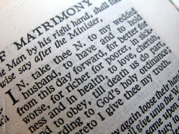 Obraz przysięgi małżeńskie