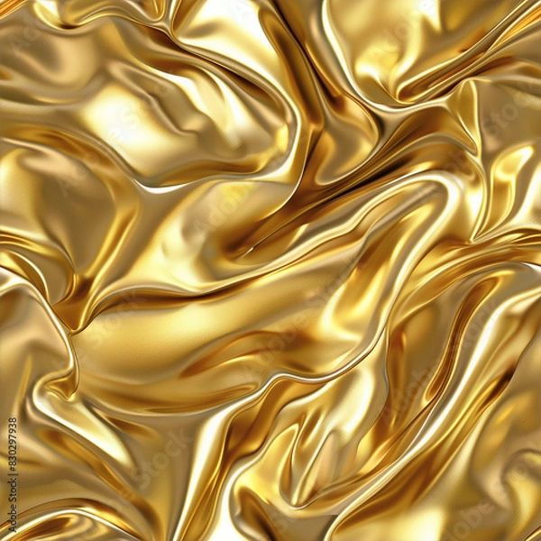 Obraz 磨かれたゴールドメタルパターン