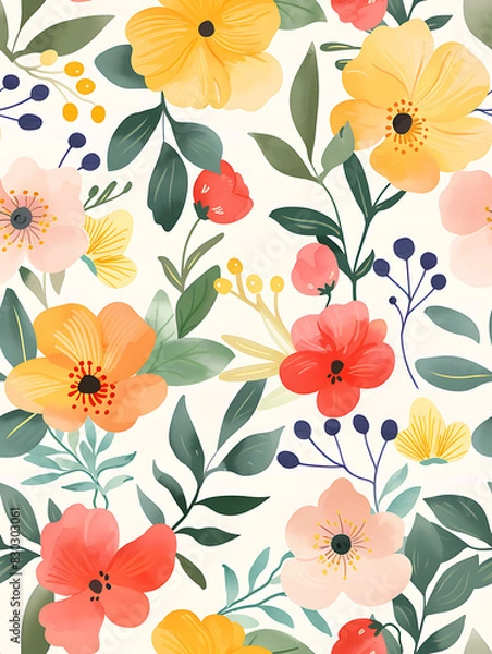 Obraz floral illustration