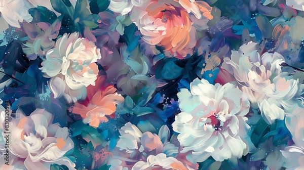 Obraz flower print graphic