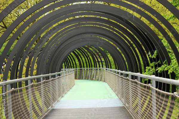 Fototapeta Spiralbrücke in Oberhausen