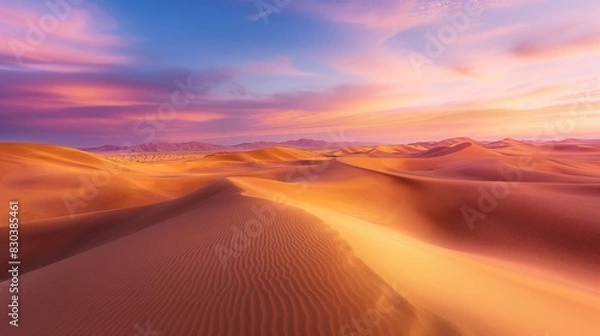 Fototapeta sunset in the desert