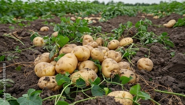 Obraz A pile of ripe potatoes
