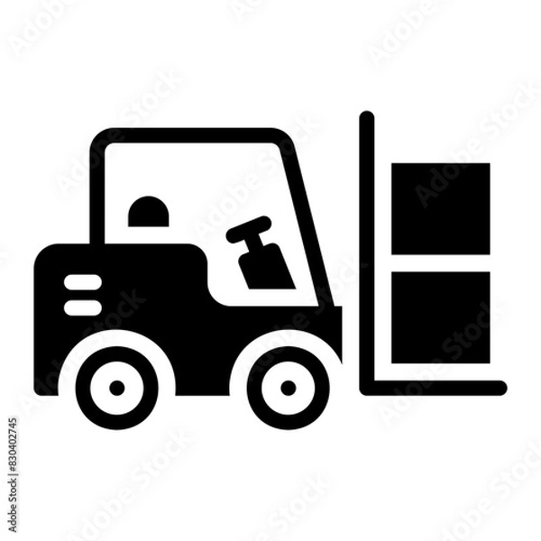 Obraz forklift icon ilustration