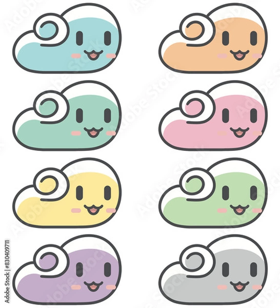 Obraz 구름 시리즈 일러스트