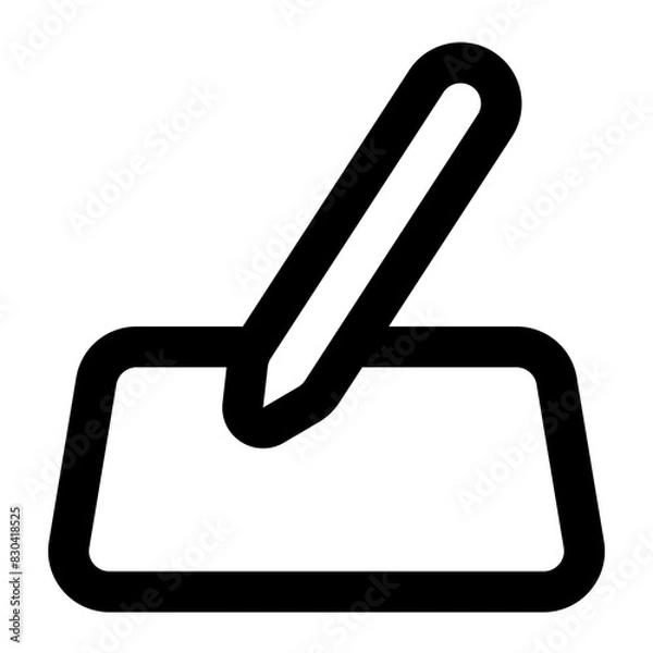 Obraz pen tablet icon for illustration