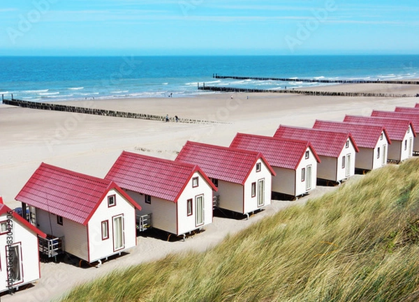 Fototapeta Domy na plaży