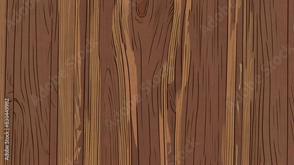 Obraz 木目調風イラスト素材　06
