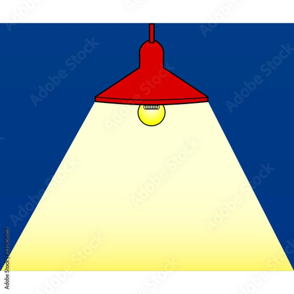 Obraz lamp vector illustration