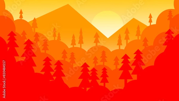 Fototapeta mountain landscape background